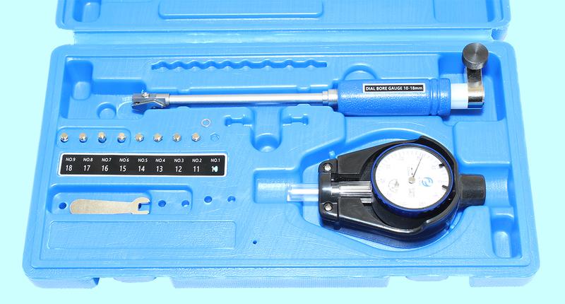 Нутромер Индикаторный  10-18мм НИ-18 глуб.изм. 100мм  (0,01) 9 вставок "CNIC" (332-18)