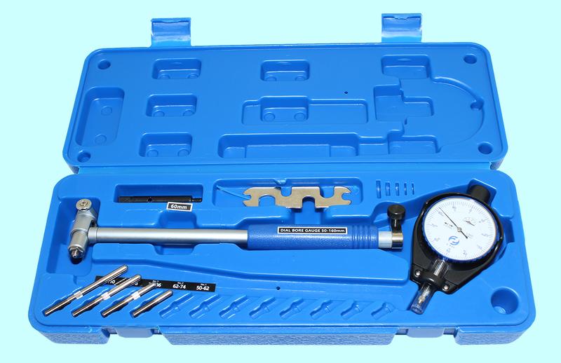 Нутромер Индикаторный  50-160мм НИ-160 глуб.изм. 150мм  (0,01) 5 вставок "CNIC" (335-160)