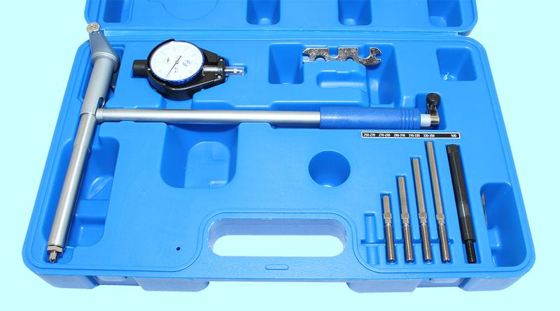 Нутромер Индикаторный 250-450мм НИ-450  (0,01) 5 вставок "CNIC" (335-450)