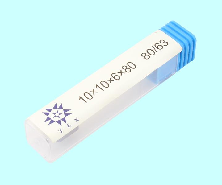 Головка алмазная цилиндрическая d10,0х 6х10х80мм AW(ГЦ) SSD-2(АС4) 80/63 100% В2-01 с хвостовиком "TLX"