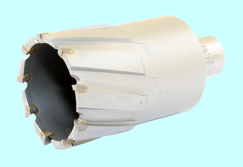 Сверло d 48х50 корончатое кольцевое Т15К6 хвостовик Weldon 19мм по металлу "TLX"