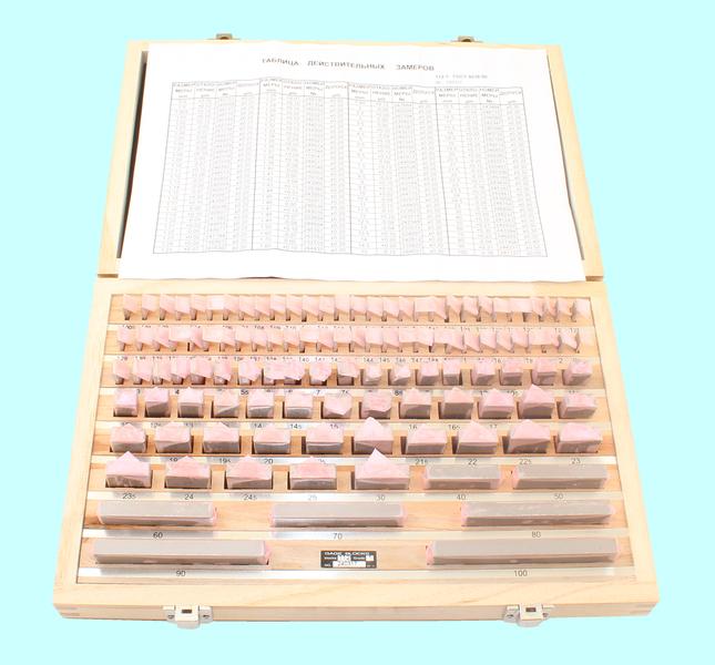 Наборы концевых мер длины № 3, кл.точн.1 (112 мер от 0,5 до 100мм) "TLX" (ALDS 112)