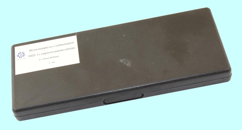 Штангенциркуль 0 - 125 ШЦТ-I (0,02) с тв.спл. губками, с глубиномером "TLX"