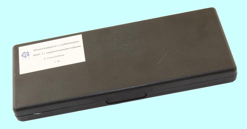 Штангенциркуль 0 - 125 ШЦТ-I (0,05) с тв.спл. губками, с глубиномером "TLX"