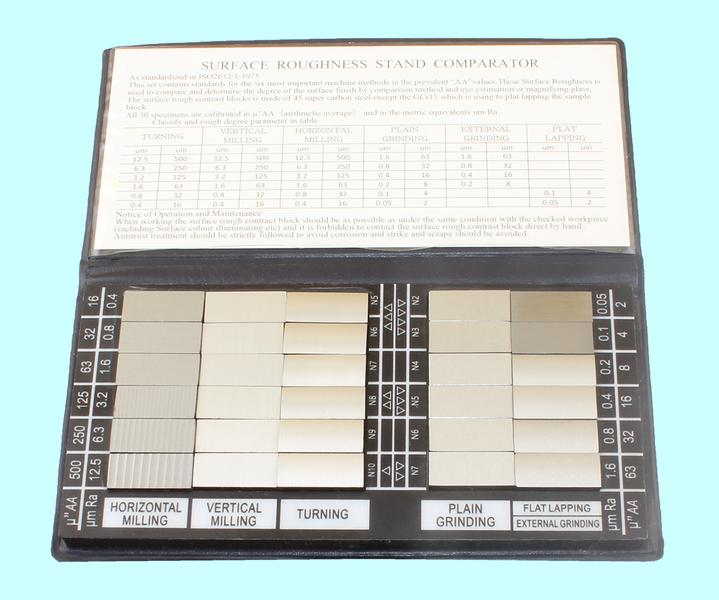 Набор образцов шероховатости поверх-ти из 30-ти шт,  Ra 0.05-12.5мкм "TLX"