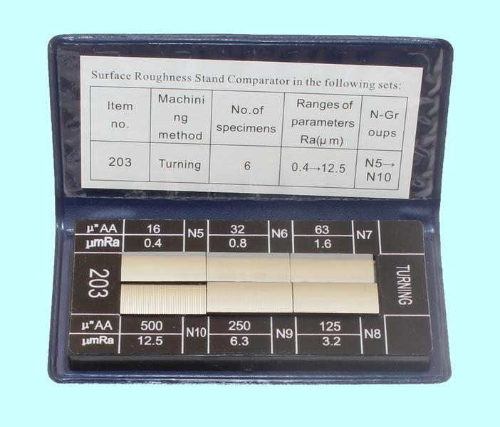 Набор образцов шероховатости поверх-ти из  6-ти шт, Ra 0.4-12.5мкм "TLX"