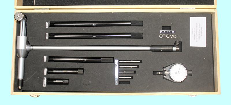 Нутромер Индикаторный 700-1000мм НИ-1000 глуб. измерения 430мм (0,01) 5 вставок "TLX"