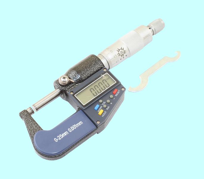 Микрометр Гладкий МК- 25     0- 25 мм (0,001) электронный "TLX"