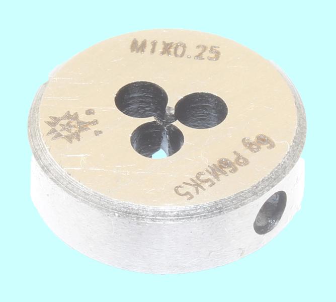 Плашка М  1,0 (0,25) dнар.16мм Р6М5К5  6g "TLX"