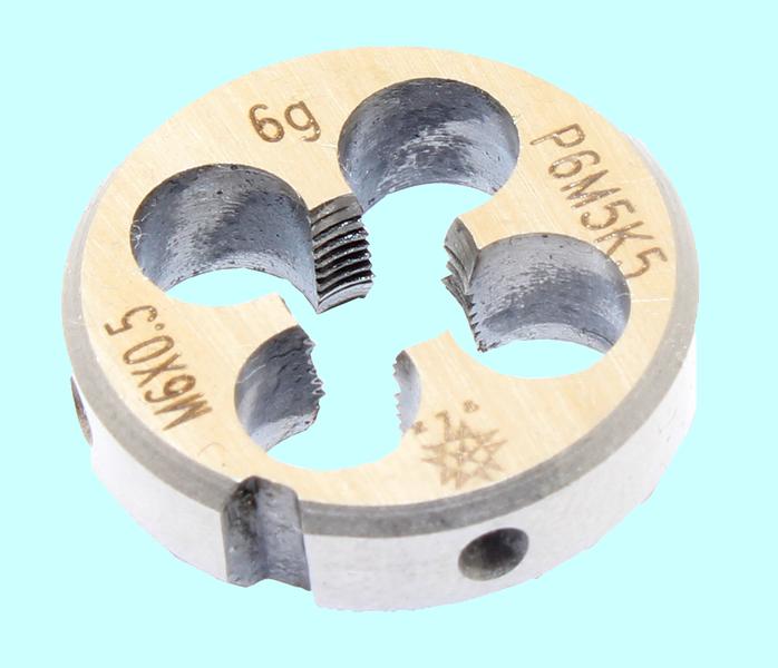 Плашка М  6,0 х 0,5 dнар.20мм Р6М5К5  6g "TLX"