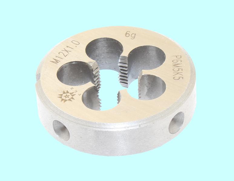 Плашка М 12,0 х 1,0 dнар.38мм Р6М5К5  6g "TLX"