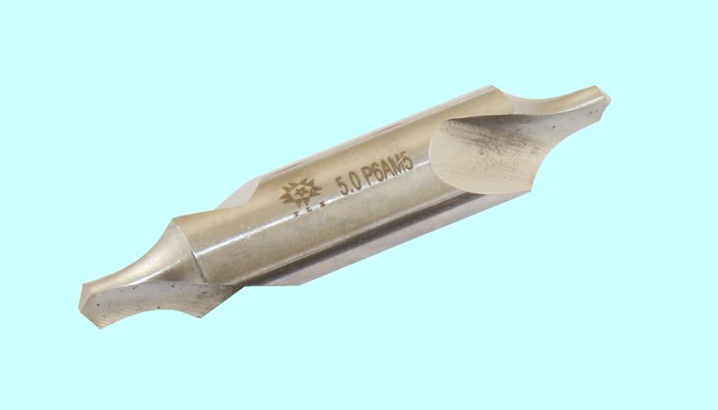 Сверло d  5,0х12,5х63,0х13,2х16.0 центровочное Р6АМ5, двухстороннее, тип R (с дугообразующей) вышл. профиль "TLX"