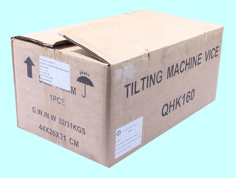 Тиски Станочные глобусные 160мм поворотные, ход губок 120мм, с закрытым винтом QHK160 "TLX"