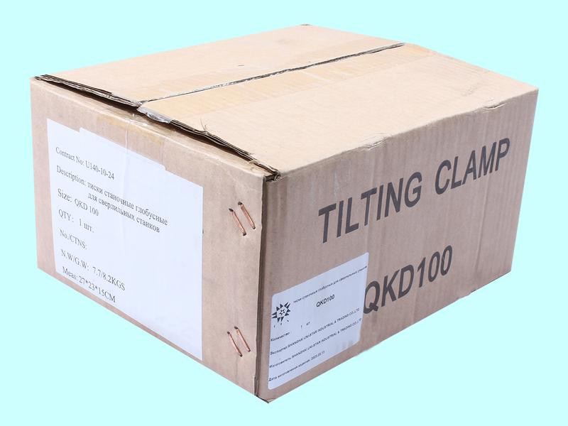 Тиски Станочные синусные 100мм неповоротные для сверлильных станков ход 105мм QКD100 "TLX"