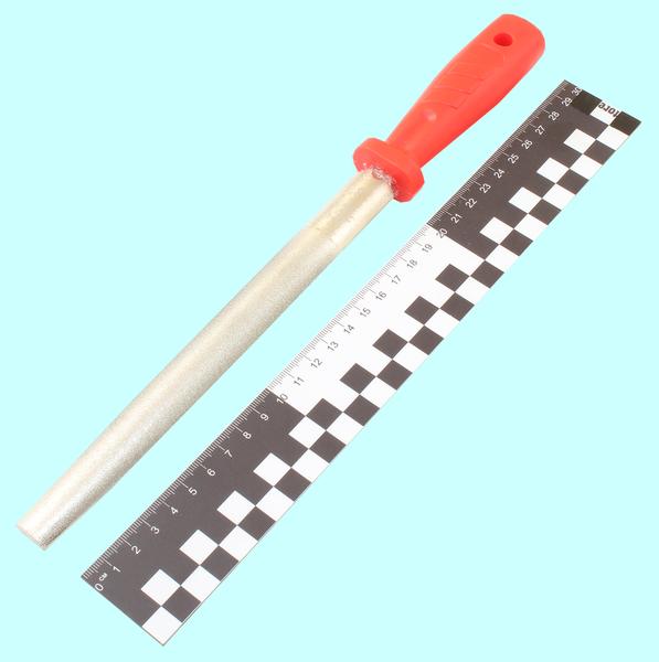 Напильник алмазный полукруглый 200мм(р.ч. 165мм) 125/100 с пластмассовой ручкой "TLX"