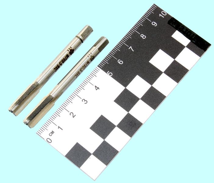 Метчик М 7,0 х 0,5 9ХС ручной, комплект из 2-х шт. "TLX"