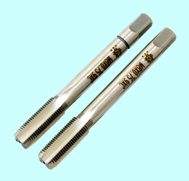 Метчик М 8,0 х 0,75 9ХС ручной, комплект из 2-х шт. "TLX"