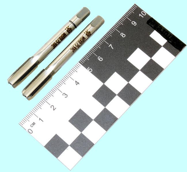 Метчик М 8,0 х 0,75 9ХС ручной, комплект из 2-х шт. "TLX"