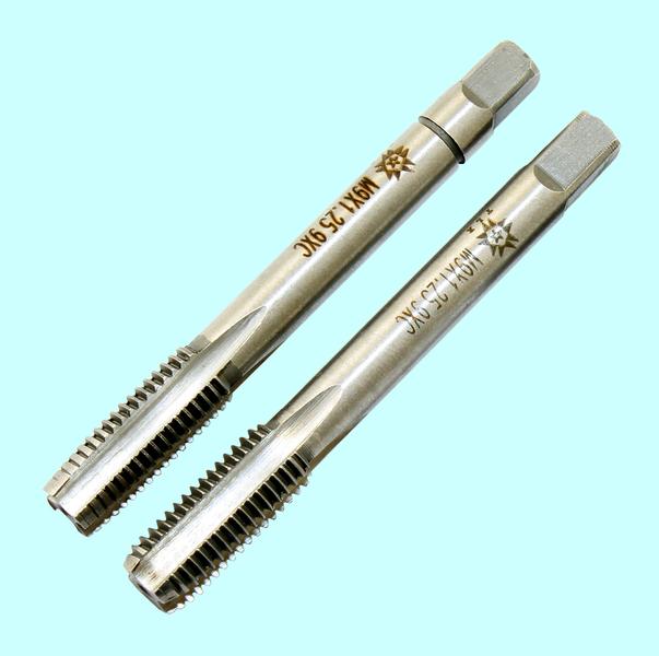 Метчик М 9,0 (1,25) 9ХС ручной, комплект из 2-х шт. "TLX"