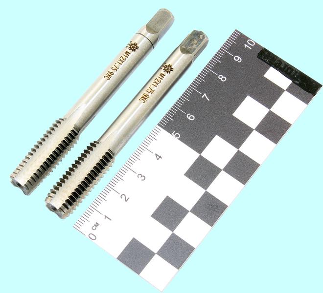 Метчик М12,0 (1,75) 9ХС ручной, комплект из 2-х шт. "TLX"