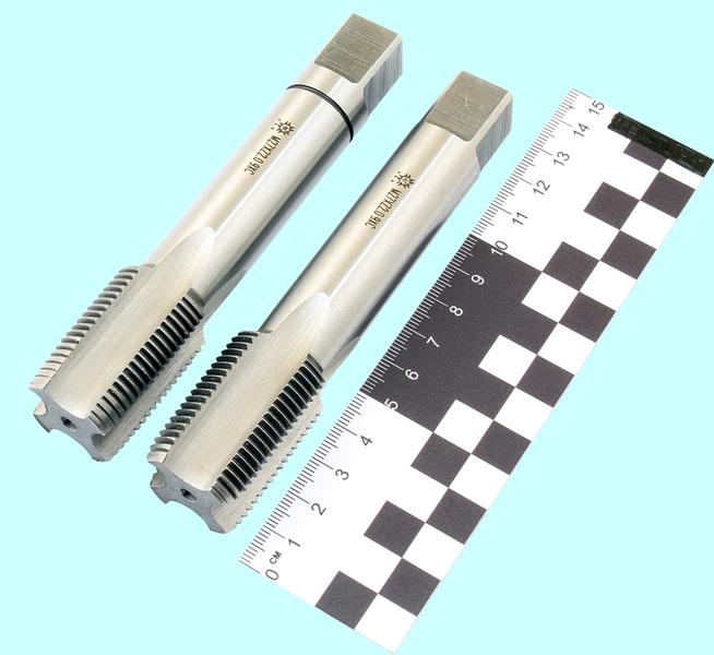 Метчик М27,0 х 2,0 9ХС ручной, комплект из 2-х шт. "TLX"