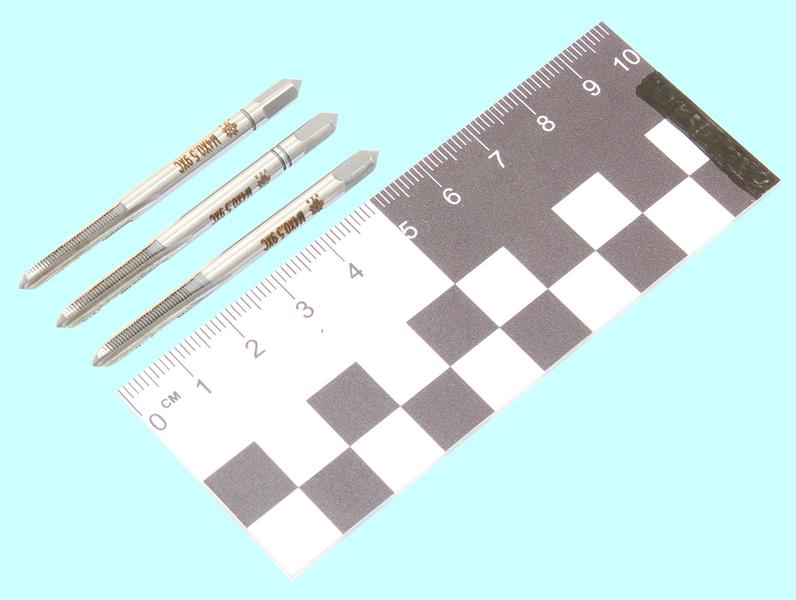 Метчик М 4,0 х 0,5 9ХС ручной, комплект из 3-х шт. "TLX"