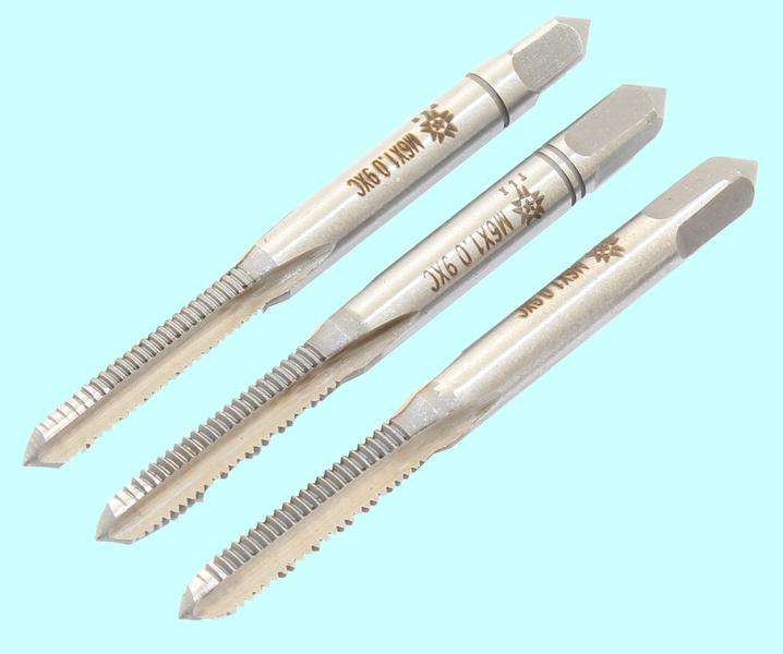 Метчик М 6,0 (1,0) 9ХС ручной, комплект из 3-х шт. "TLX"