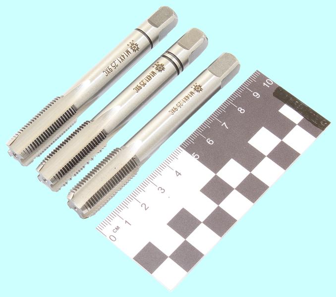Метчик М14,0 х 1,25 9ХС ручной, комплект из 3-х шт. "TLX"