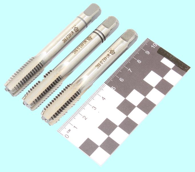 Метчик М14,0 (2,0) 9ХС ручной, комплект из 3-х шт. "TLX"