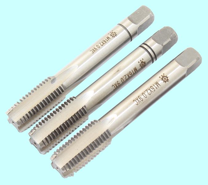 Метчик М16,0 (2,0) 9ХС ручной, комплект из 3-х шт. "TLX"