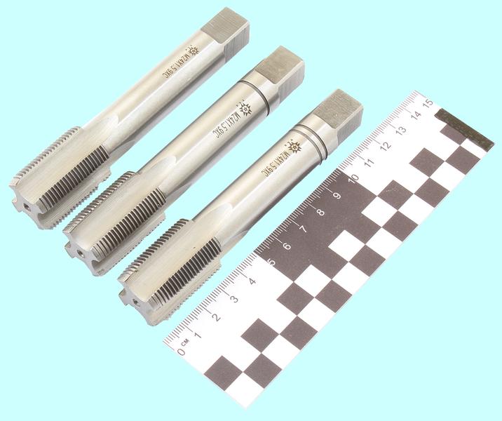 Метчик М24,0 х 1,5 9ХС ручной, комплект из 3-х шт. "TLX"