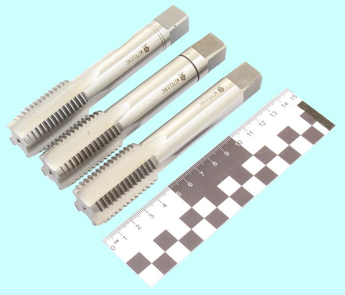 Метчик М27,0 (3,0) 9ХС ручной, комплект из 3-х шт. "TLX"