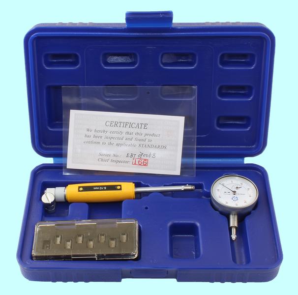 Нутромер Индикаторный   6-10мм НИ-10, глуб.изм. 45мм  (0,01) 9 вставок "TLX"