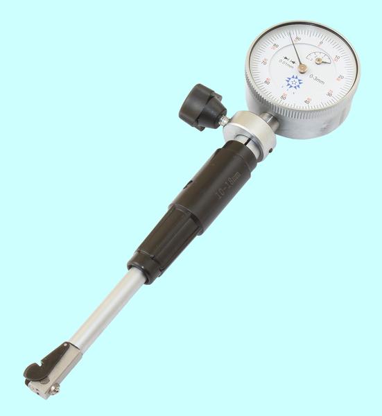 Нутромер Индикаторный  10-18мм НИ-18 глуб.изм. 50мм (0,01), 9 вставок "TLX"