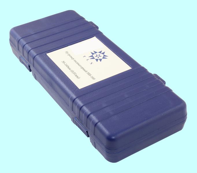 Нутромер Индикаторный  50-160мм НИ-160 глуб.изм. 200мм (0,01),  8 вставок "TLX"