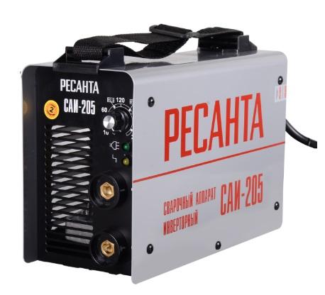Сварочный аппарат "Ресанта" САИ 205 инверторный 140-260В, режим ММА 10-205А