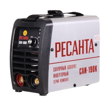 Сварочный аппарат "Ресанта" САИ 190К инверторный 140-240В, режим ММА 10-190А
