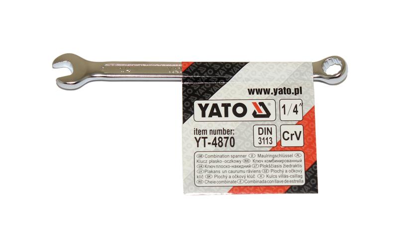 Ключ Рожковый и накидной дюймовый    1/4" CrV "YATO" (YT-4870)