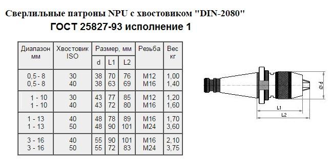 Патрон сверлильный Самозажимной бесключевой с хвостовиком NT 7:24 -40, ПСС-13 (1,0-13мм,М16) для ст-ков без ЧПУ "CNIC"
